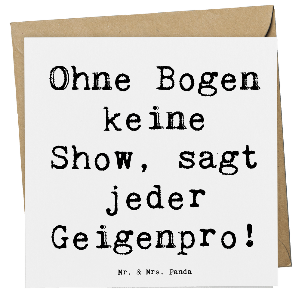 Deluxe Karte Spruch Geige Bogen Karte, Grußkarte, Klappkarte, Einladungskarte, Glückwunschkarte, Hochzeitskarte, Geburtstagskarte, Hochwertige Grußkarte, Hochwertige Klappkarte, Instrumente, Geschenke Musiker, Musikliebhaber