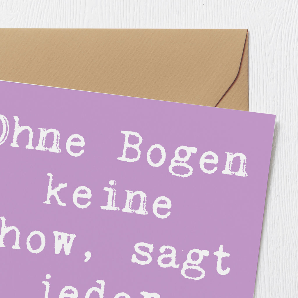 Deluxe Karte Spruch Geige Bogen Karte, Grußkarte, Klappkarte, Einladungskarte, Glückwunschkarte, Hochzeitskarte, Geburtstagskarte, Hochwertige Grußkarte, Hochwertige Klappkarte, Instrumente, Geschenke Musiker, Musikliebhaber