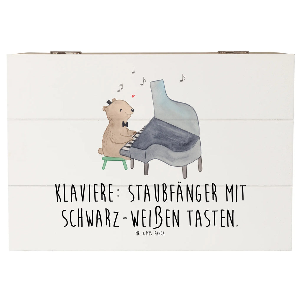 Holzkiste Klavier Staubfänger Holzkiste, Kiste, Schatzkiste, Truhe, Schatulle, XXL, Erinnerungsbox, Erinnerungskiste, Dekokiste, Aufbewahrungsbox, Geschenkbox, Geschenkdose, Instrumente, Geschenke Musiker, Musikliebhaber