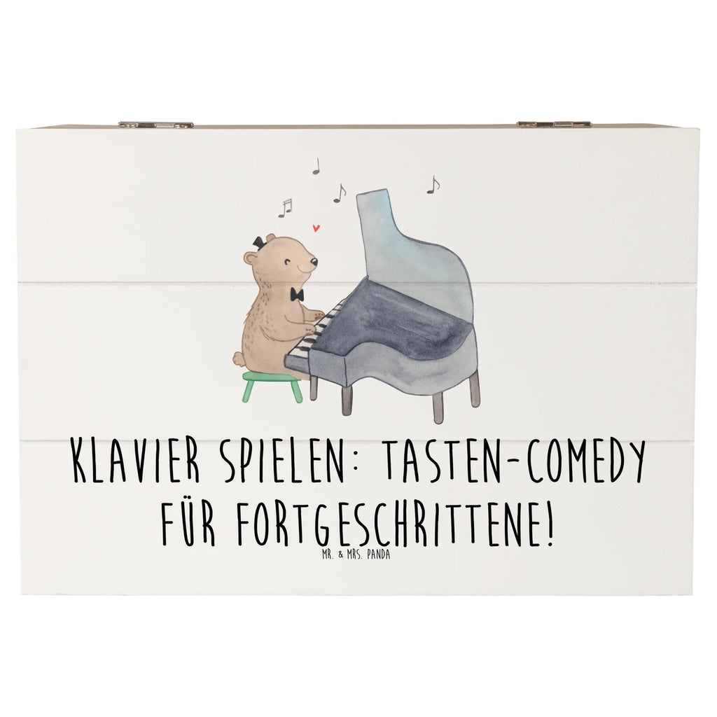 Holzkiste Klavier Tasten Holzkiste, Kiste, Schatzkiste, Truhe, Schatulle, XXL, Erinnerungsbox, Erinnerungskiste, Dekokiste, Aufbewahrungsbox, Geschenkbox, Geschenkdose, Instrumente, Geschenke Musiker, Musikliebhaber