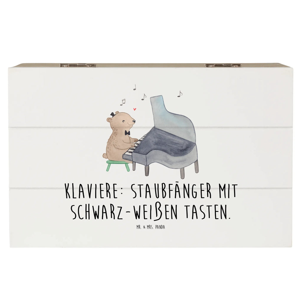 Holzkiste Klavier Staubfänger Holzkiste, Kiste, Schatzkiste, Truhe, Schatulle, XXL, Erinnerungsbox, Erinnerungskiste, Dekokiste, Aufbewahrungsbox, Geschenkbox, Geschenkdose, Instrumente, Geschenke Musiker, Musikliebhaber