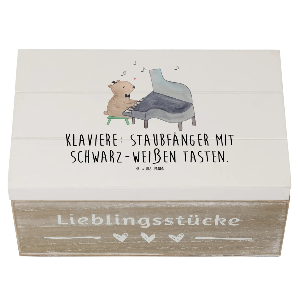 Holzkiste Klavier Staubfänger Holzkiste, Kiste, Schatzkiste, Truhe, Schatulle, XXL, Erinnerungsbox, Erinnerungskiste, Dekokiste, Aufbewahrungsbox, Geschenkbox, Geschenkdose, Instrumente, Geschenke Musiker, Musikliebhaber