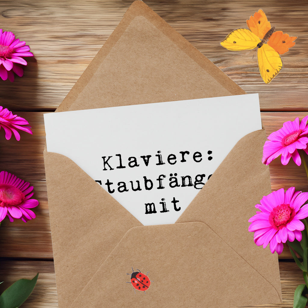 Deluxe Karte Klavier Staubfänger