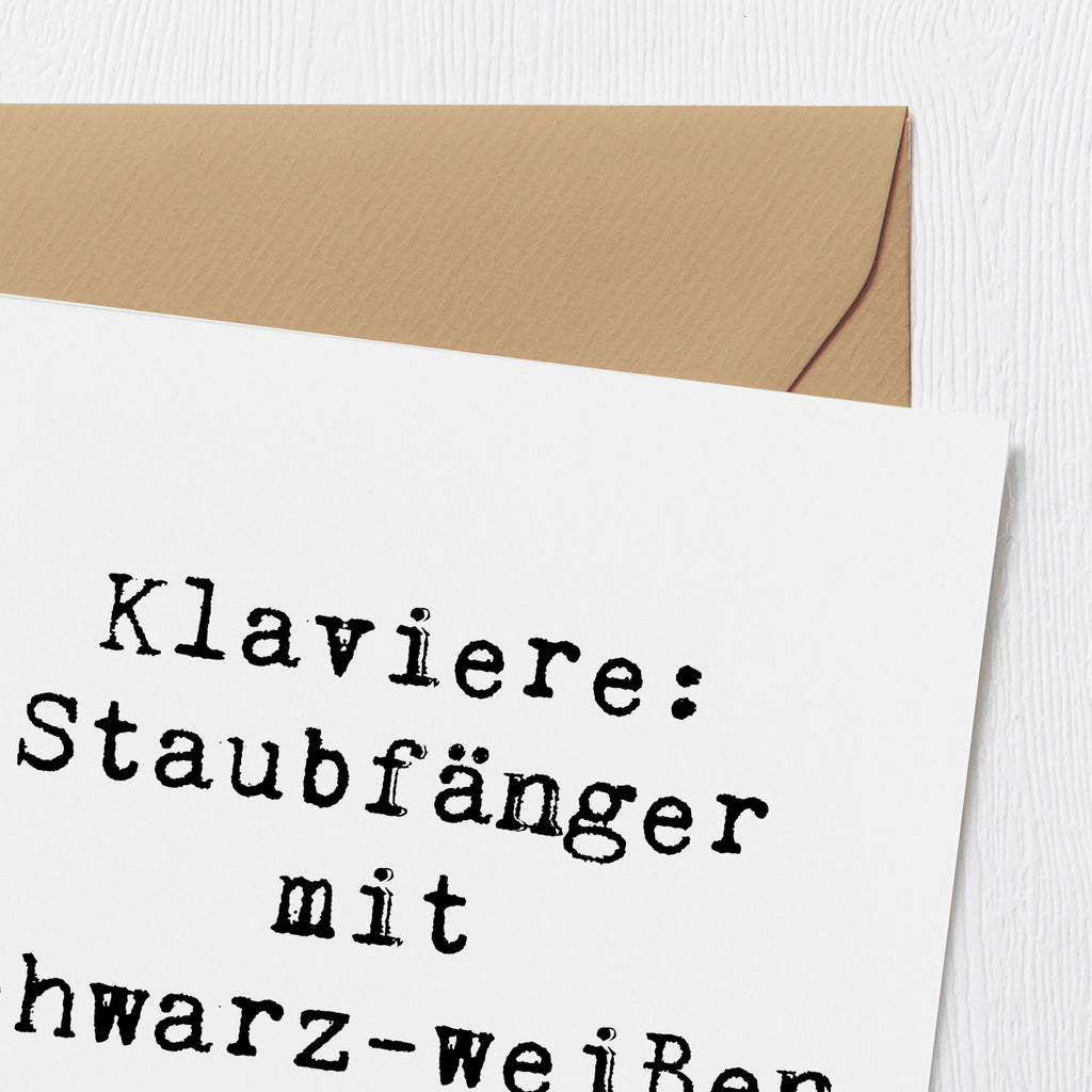 Deluxe Karte Klavier Staubfänger