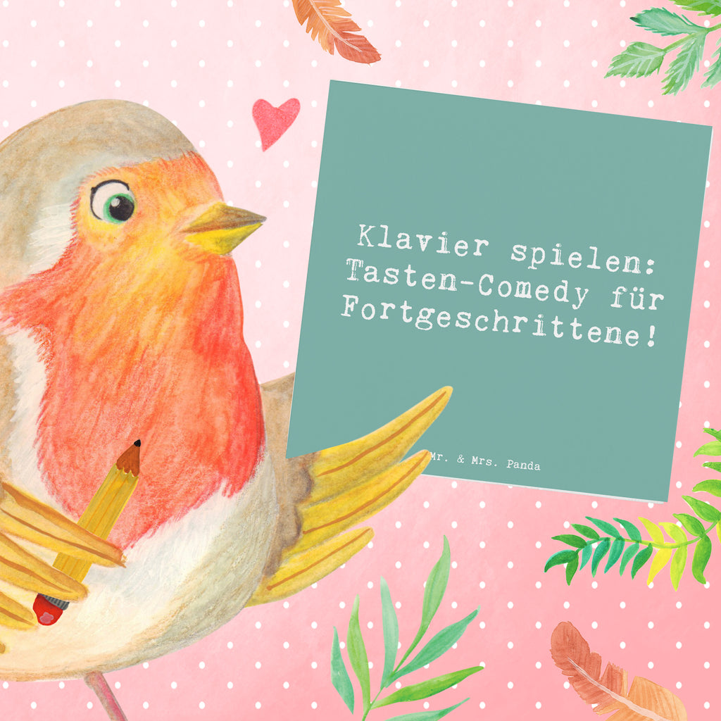 Deluxe Karte Spruch Klavier Tasten Karte, Grußkarte, Klappkarte, Einladungskarte, Glückwunschkarte, Hochzeitskarte, Geburtstagskarte, Hochwertige Grußkarte, Hochwertige Klappkarte, Instrumente, Geschenke Musiker, Musikliebhaber