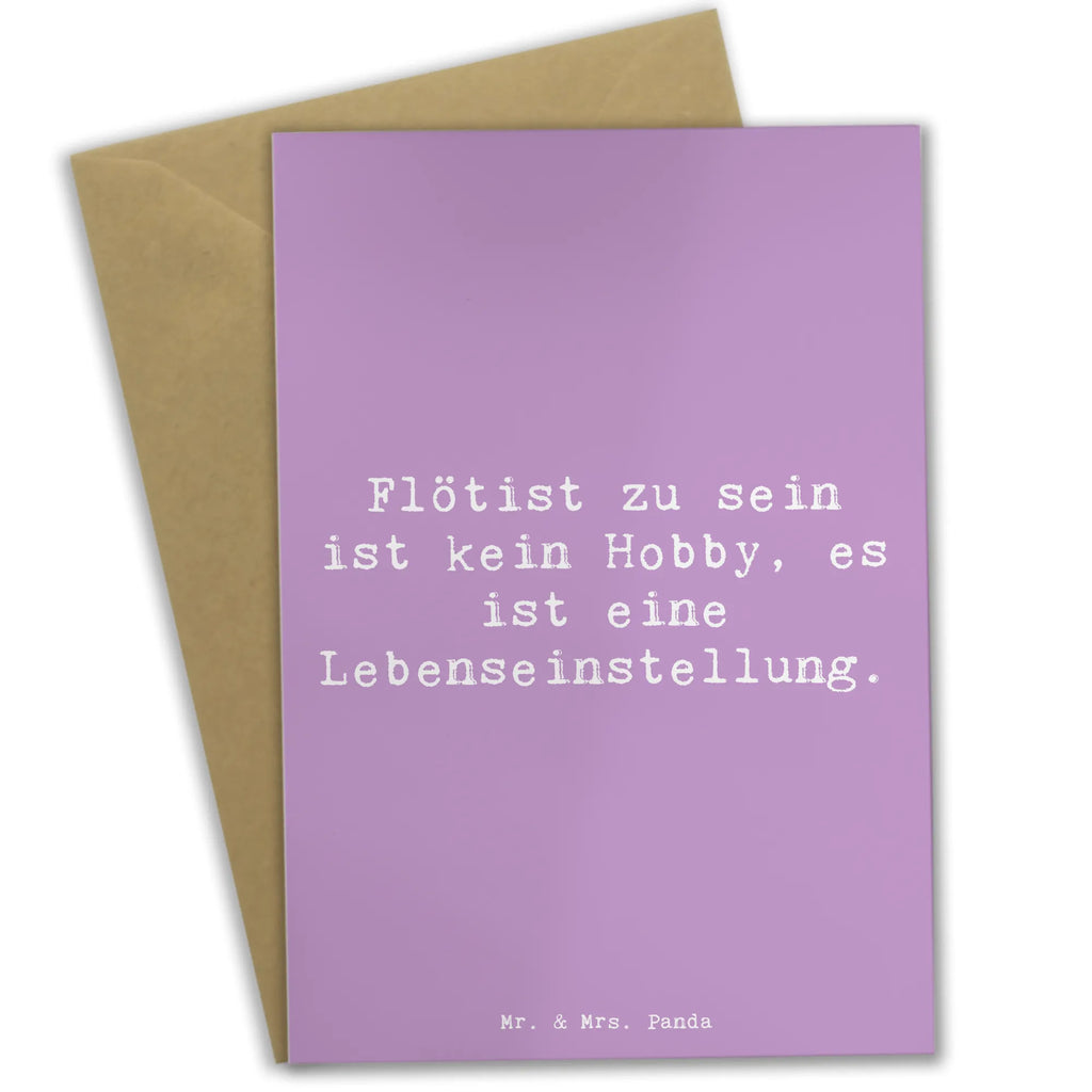 Grußkarte Spruch Flötist zu sein ist kein Hobby, es ist eine Lebenseinstellung. Grußkarte, Klappkarte, Einladungskarte, Glückwunschkarte, Hochzeitskarte, Geburtstagskarte, Karte, Ansichtskarten, Instrumente, Geschenke Musiker, Musikliebhaber