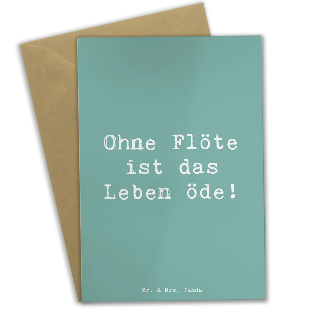 Grußkarte Spruch Flöte Leben Grußkarte, Klappkarte, Einladungskarte, Glückwunschkarte, Hochzeitskarte, Geburtstagskarte, Karte, Ansichtskarten, Instrumente, Geschenke Musiker, Musikliebhaber