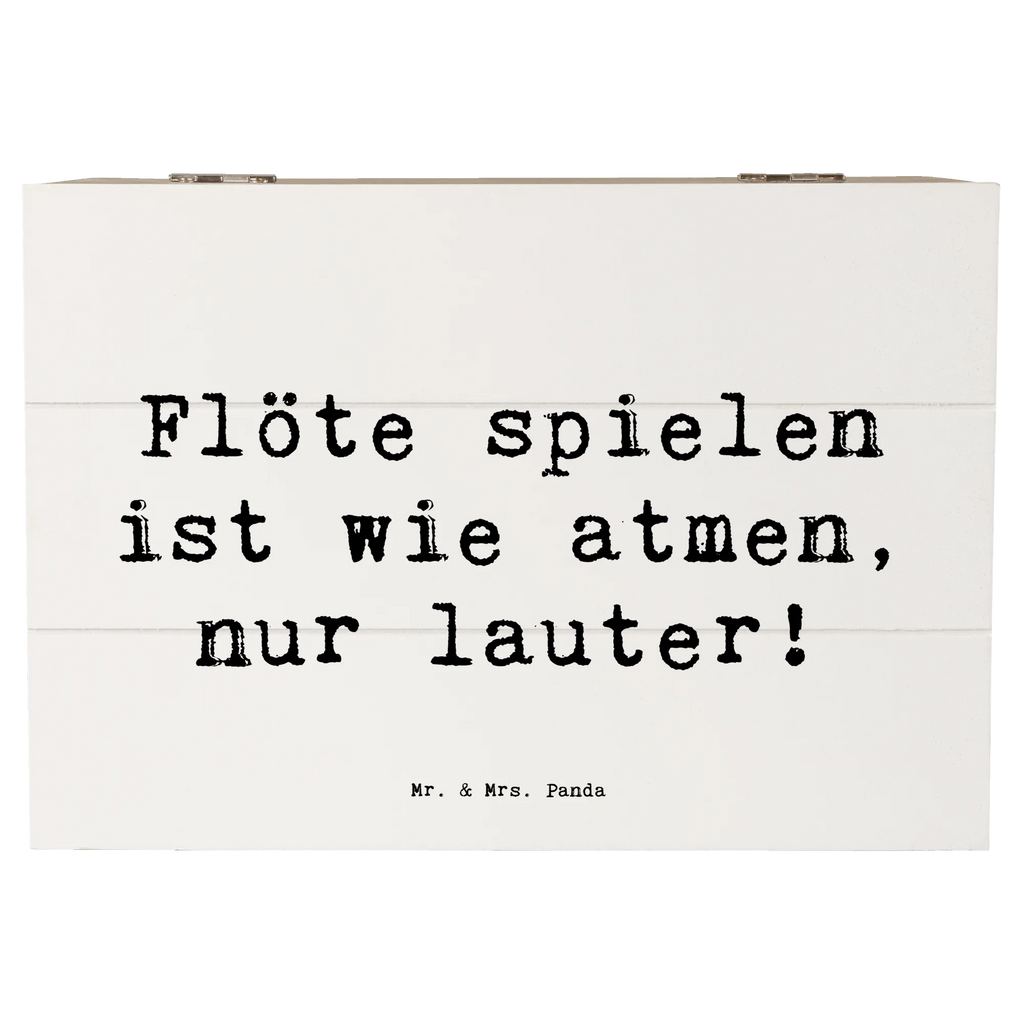 Holzkiste Spruch Flöte Atem Holzkiste, Kiste, Schatzkiste, Truhe, Schatulle, XXL, Erinnerungsbox, Erinnerungskiste, Dekokiste, Aufbewahrungsbox, Geschenkbox, Geschenkdose, Instrumente, Geschenke Musiker, Musikliebhaber