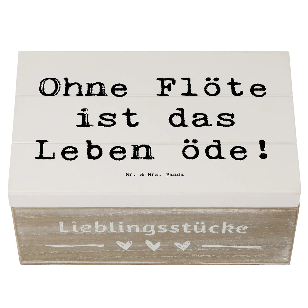 Holzkiste Spruch Flöte Leben Holzkiste, Kiste, Schatzkiste, Truhe, Schatulle, XXL, Erinnerungsbox, Erinnerungskiste, Dekokiste, Aufbewahrungsbox, Geschenkbox, Geschenkdose, Instrumente, Geschenke Musiker, Musikliebhaber