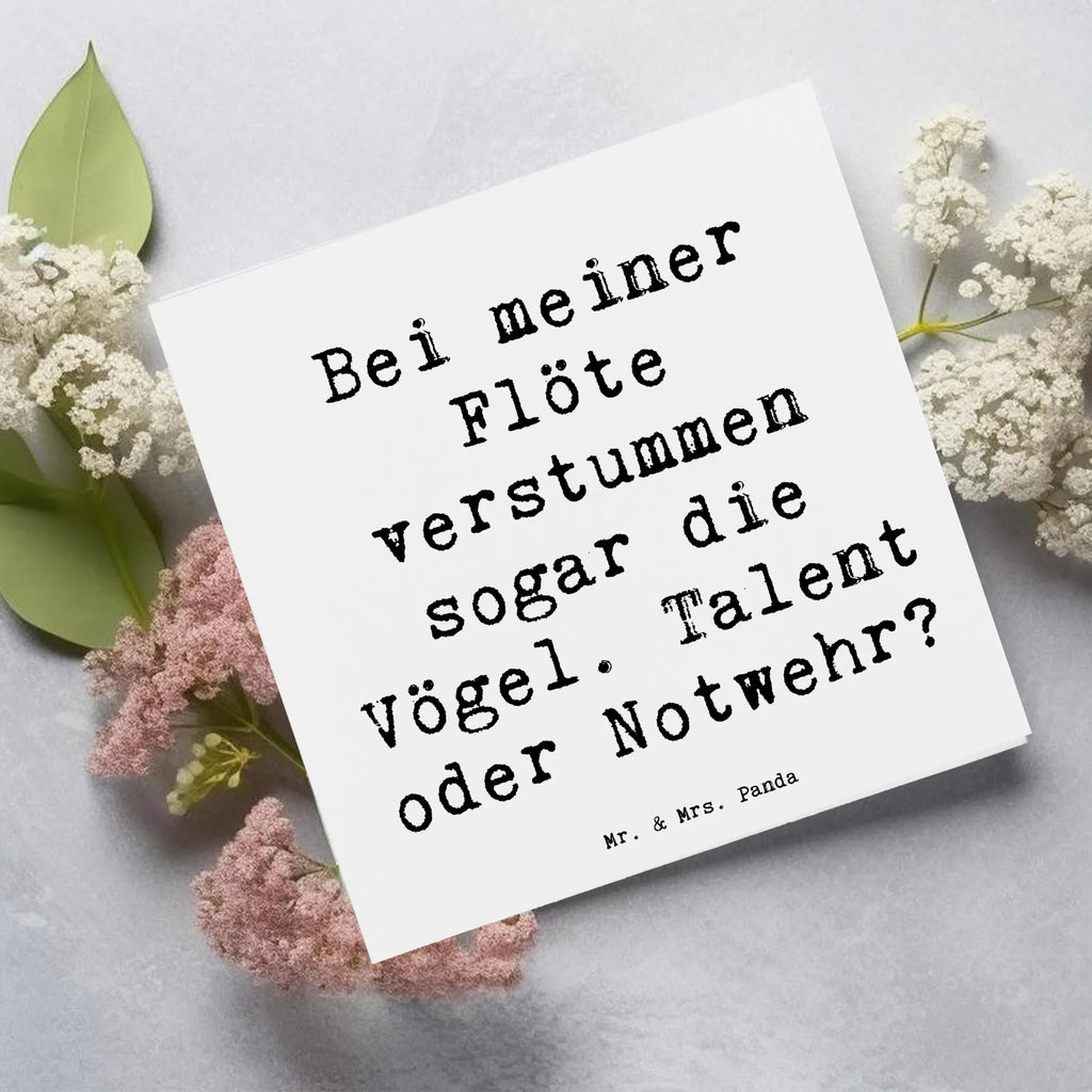 Deluxe Karte Spruch Besondere Flöte Karte, Grußkarte, Klappkarte, Einladungskarte, Glückwunschkarte, Hochzeitskarte, Geburtstagskarte, Hochwertige Grußkarte, Hochwertige Klappkarte, Instrumente, Geschenke Musiker, Musikliebhaber