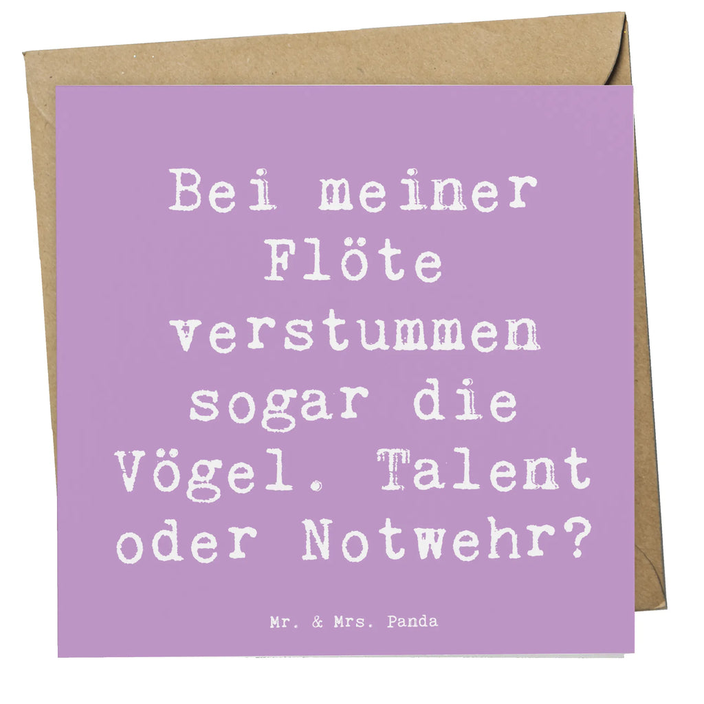 Deluxe Karte Spruch Besondere Flöte Karte, Grußkarte, Klappkarte, Einladungskarte, Glückwunschkarte, Hochzeitskarte, Geburtstagskarte, Hochwertige Grußkarte, Hochwertige Klappkarte, Instrumente, Geschenke Musiker, Musikliebhaber