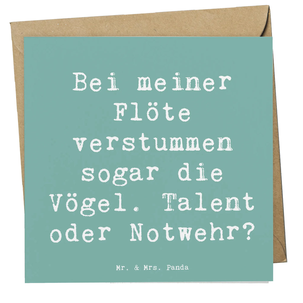 Deluxe Karte Spruch Besondere Flöte Karte, Grußkarte, Klappkarte, Einladungskarte, Glückwunschkarte, Hochzeitskarte, Geburtstagskarte, Hochwertige Grußkarte, Hochwertige Klappkarte, Instrumente, Geschenke Musiker, Musikliebhaber