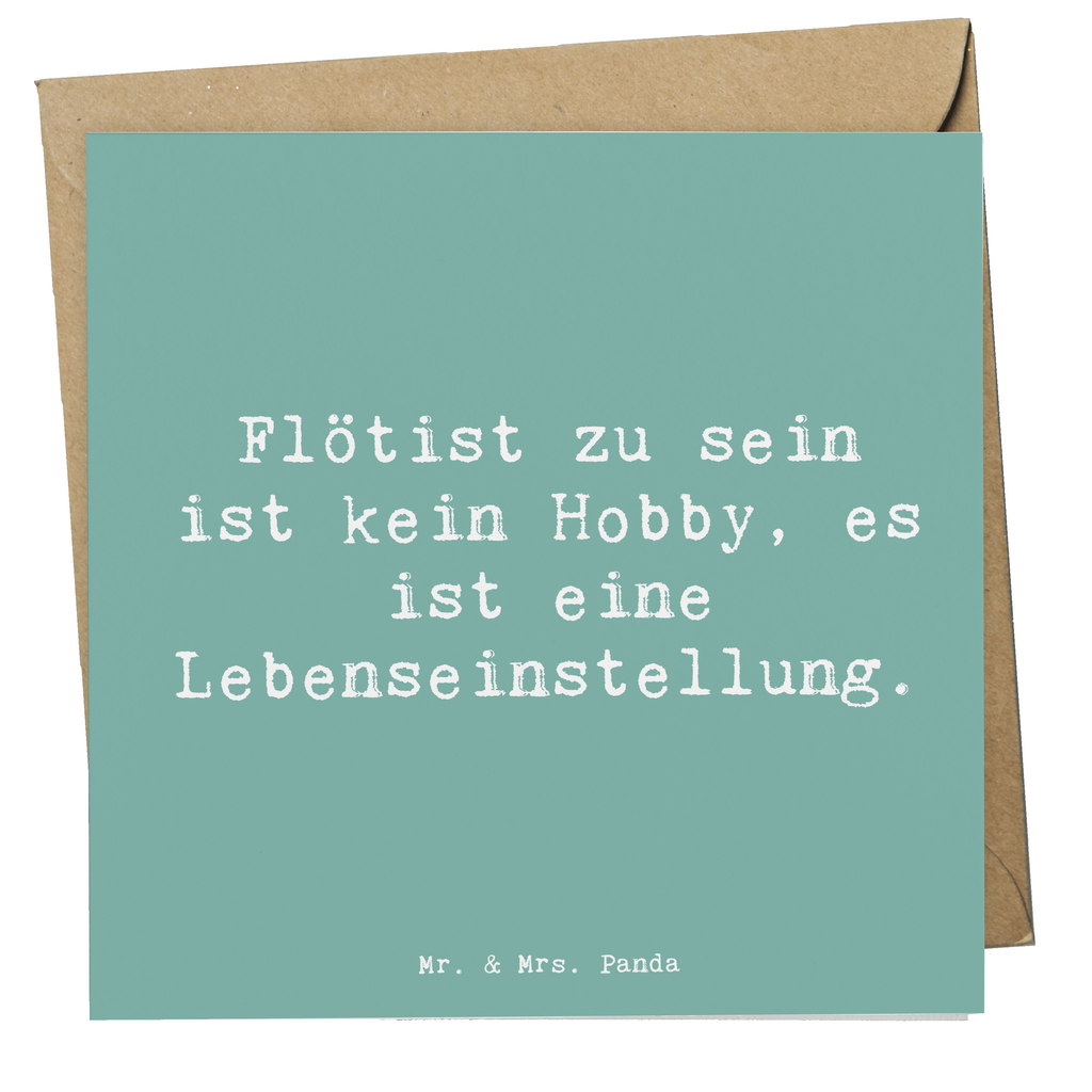 Deluxe Karte Spruch Flötist zu sein ist kein Hobby, es ist eine Lebenseinstellung. Karte, Grußkarte, Klappkarte, Einladungskarte, Glückwunschkarte, Hochzeitskarte, Geburtstagskarte, Hochwertige Grußkarte, Hochwertige Klappkarte, Instrumente, Geschenke Musiker, Musikliebhaber