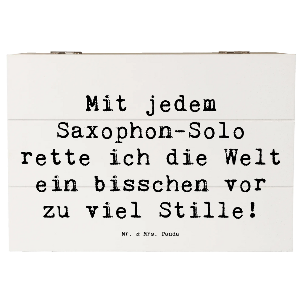 Holzkiste Spruch Saxophon Magie Holzkiste, Kiste, Schatzkiste, Truhe, Schatulle, XXL, Erinnerungsbox, Erinnerungskiste, Dekokiste, Aufbewahrungsbox, Geschenkbox, Geschenkdose, Instrumente, Geschenke Musiker, Musikliebhaber