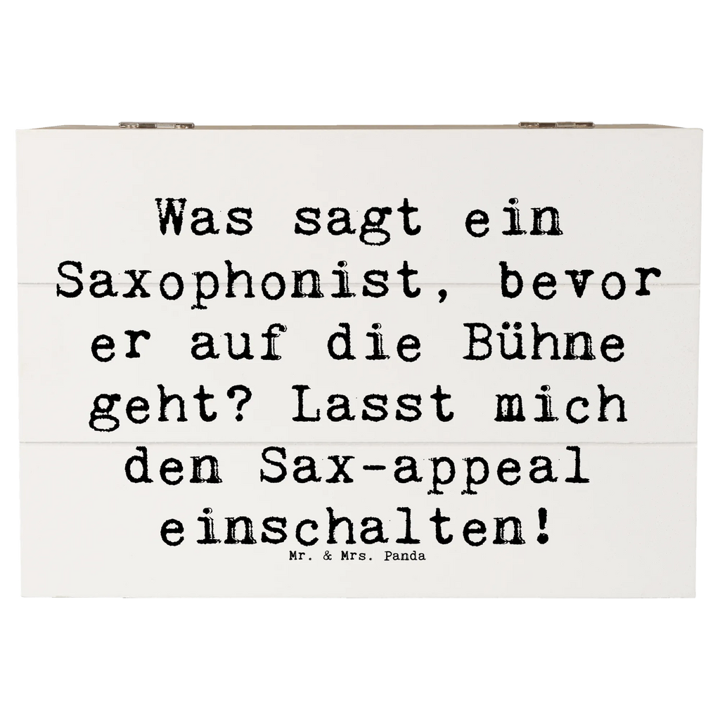 Holzkiste Spruch Magischer Saxophon-Charme Holzkiste, Kiste, Schatzkiste, Truhe, Schatulle, XXL, Erinnerungsbox, Erinnerungskiste, Dekokiste, Aufbewahrungsbox, Geschenkbox, Geschenkdose, Instrumente, Geschenke Musiker, Musikliebhaber