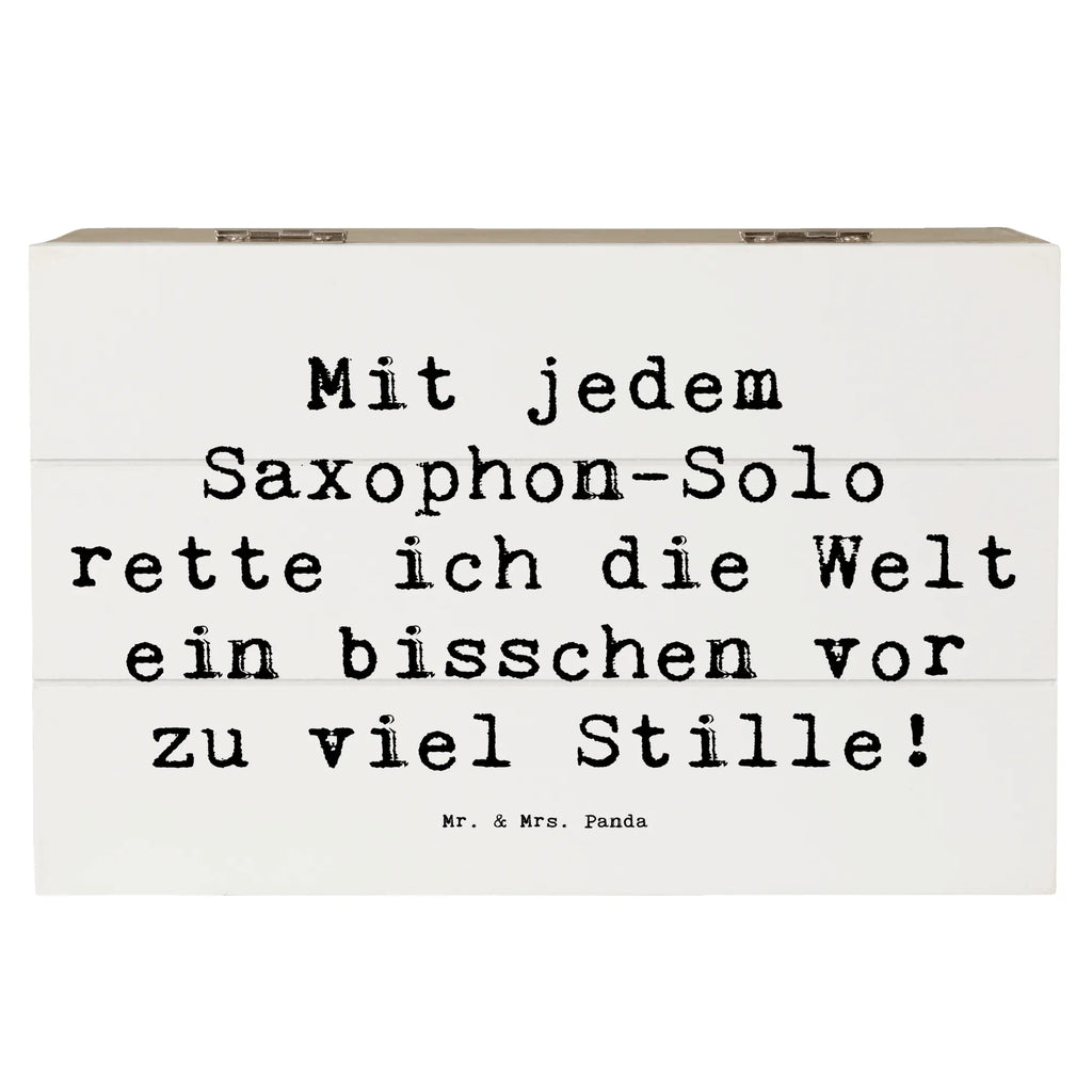 Holzkiste Spruch Saxophon Magie Holzkiste, Kiste, Schatzkiste, Truhe, Schatulle, XXL, Erinnerungsbox, Erinnerungskiste, Dekokiste, Aufbewahrungsbox, Geschenkbox, Geschenkdose, Instrumente, Geschenke Musiker, Musikliebhaber