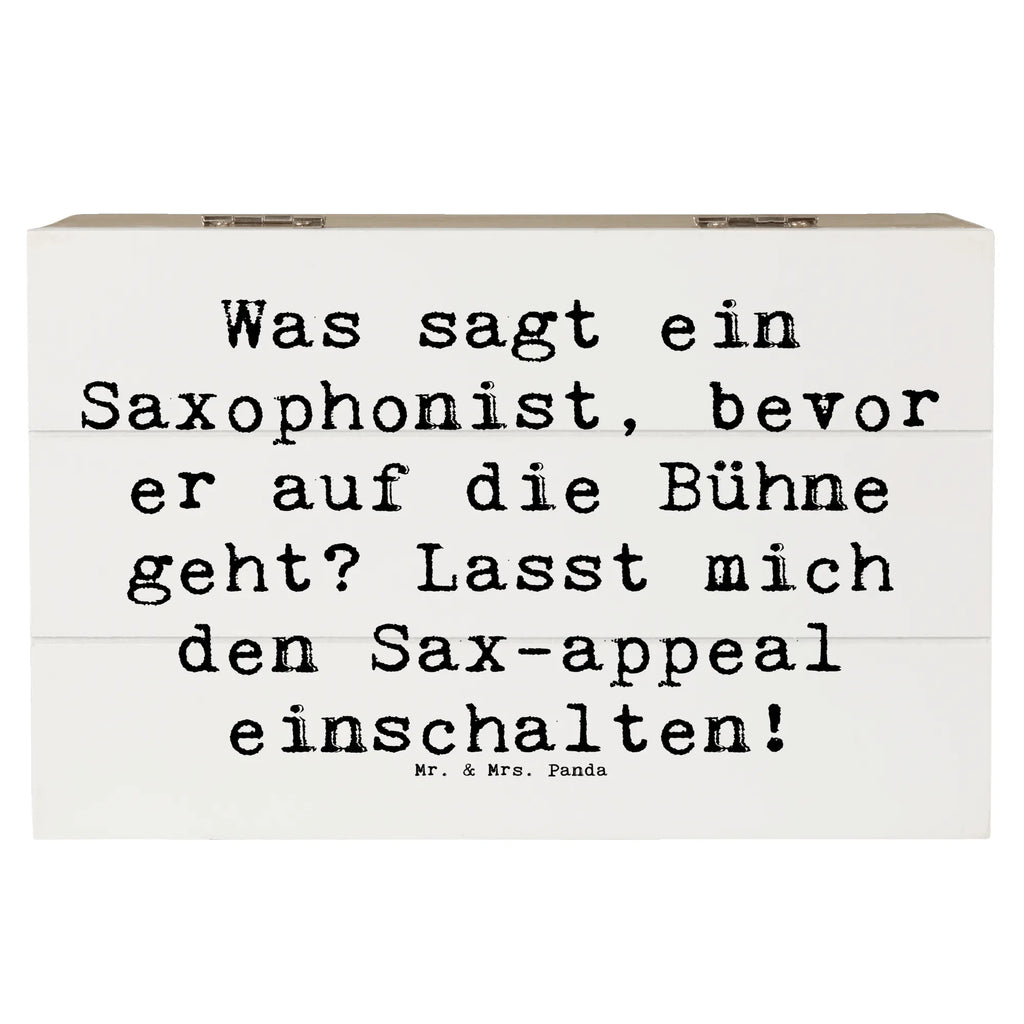 Holzkiste Spruch Magischer Saxophon-Charme Holzkiste, Kiste, Schatzkiste, Truhe, Schatulle, XXL, Erinnerungsbox, Erinnerungskiste, Dekokiste, Aufbewahrungsbox, Geschenkbox, Geschenkdose, Instrumente, Geschenke Musiker, Musikliebhaber