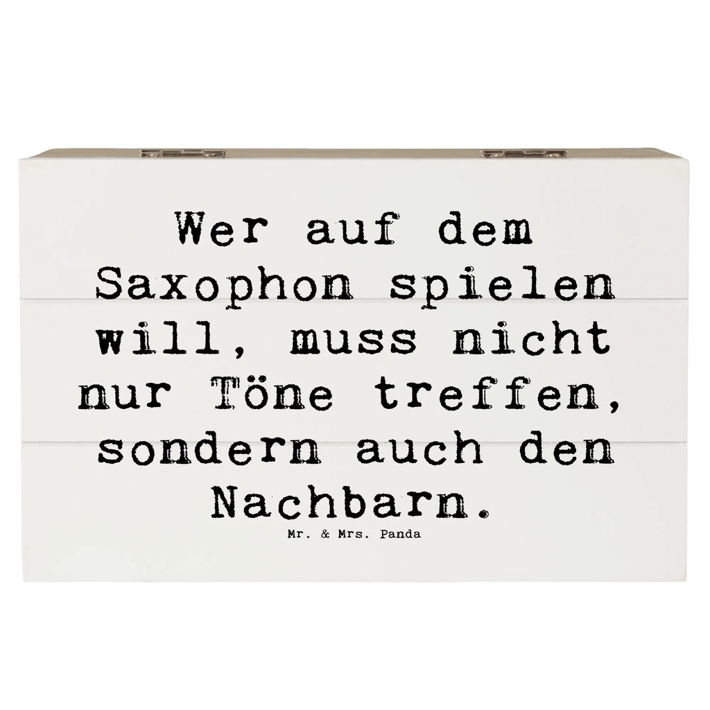 Holzkiste Spruch Saxophon Spieler Holzkiste, Kiste, Schatzkiste, Truhe, Schatulle, XXL, Erinnerungsbox, Erinnerungskiste, Dekokiste, Aufbewahrungsbox, Geschenkbox, Geschenkdose, Instrumente, Geschenke Musiker, Musikliebhaber