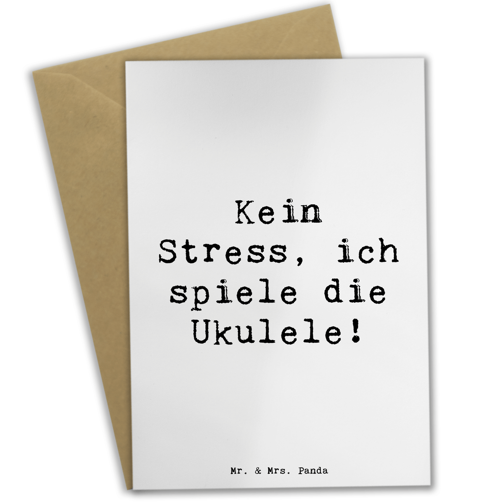 Grußkarte Spruch Ukulele Entspannung Grußkarte, Klappkarte, Einladungskarte, Glückwunschkarte, Hochzeitskarte, Geburtstagskarte, Karte, Ansichtskarten, Instrumente, Geschenke Musiker, Musikliebhaber