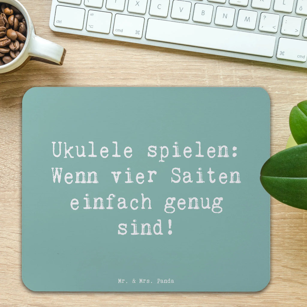 Mauspad Spruch Ukulele Freude