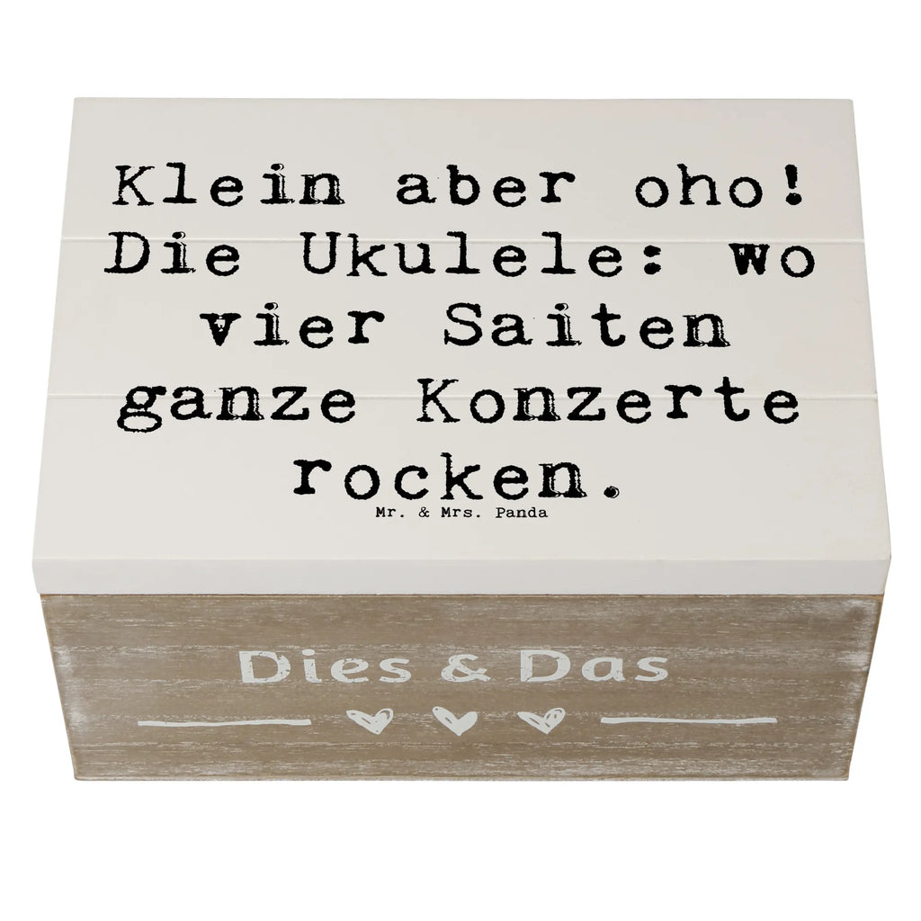 Holzkiste Spruch Ukulele Magie Holzkiste, Kiste, Schatzkiste, Truhe, Schatulle, XXL, Erinnerungsbox, Erinnerungskiste, Dekokiste, Aufbewahrungsbox, Geschenkbox, Geschenkdose, Instrumente, Geschenke Musiker, Musikliebhaber