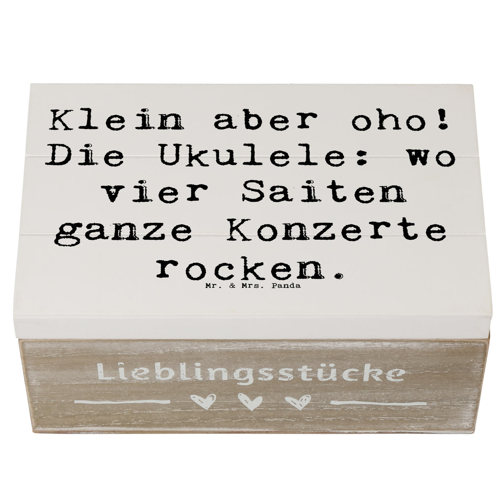 Holzkiste Spruch Ukulele Magie Holzkiste, Kiste, Schatzkiste, Truhe, Schatulle, XXL, Erinnerungsbox, Erinnerungskiste, Dekokiste, Aufbewahrungsbox, Geschenkbox, Geschenkdose, Instrumente, Geschenke Musiker, Musikliebhaber