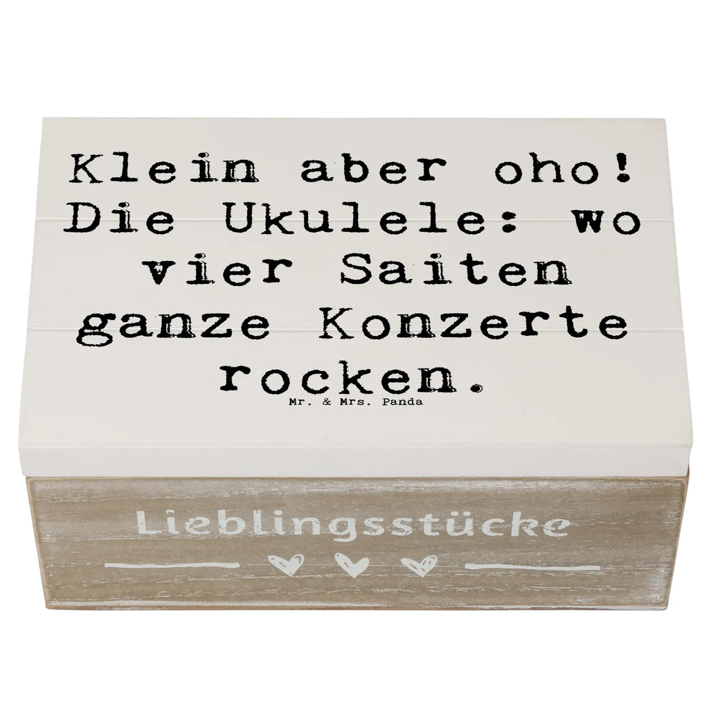 Holzkiste Spruch Ukulele Magie Holzkiste, Kiste, Schatzkiste, Truhe, Schatulle, XXL, Erinnerungsbox, Erinnerungskiste, Dekokiste, Aufbewahrungsbox, Geschenkbox, Geschenkdose, Instrumente, Geschenke Musiker, Musikliebhaber