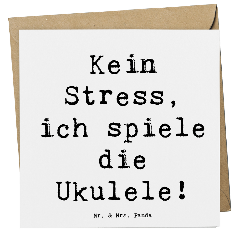 Deluxe Karte Spruch Ukulele Entspannung Karte, Grußkarte, Klappkarte, Einladungskarte, Glückwunschkarte, Hochzeitskarte, Geburtstagskarte, Hochwertige Grußkarte, Hochwertige Klappkarte, Instrumente, Geschenke Musiker, Musikliebhaber