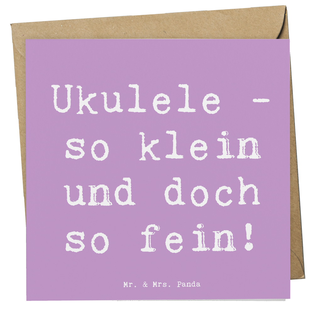 Deluxe Karte Spruch Zauberhafte Ukulele Karte, Grußkarte, Klappkarte, Einladungskarte, Glückwunschkarte, Hochzeitskarte, Geburtstagskarte, Hochwertige Grußkarte, Hochwertige Klappkarte, Instrumente, Geschenke Musiker, Musikliebhaber