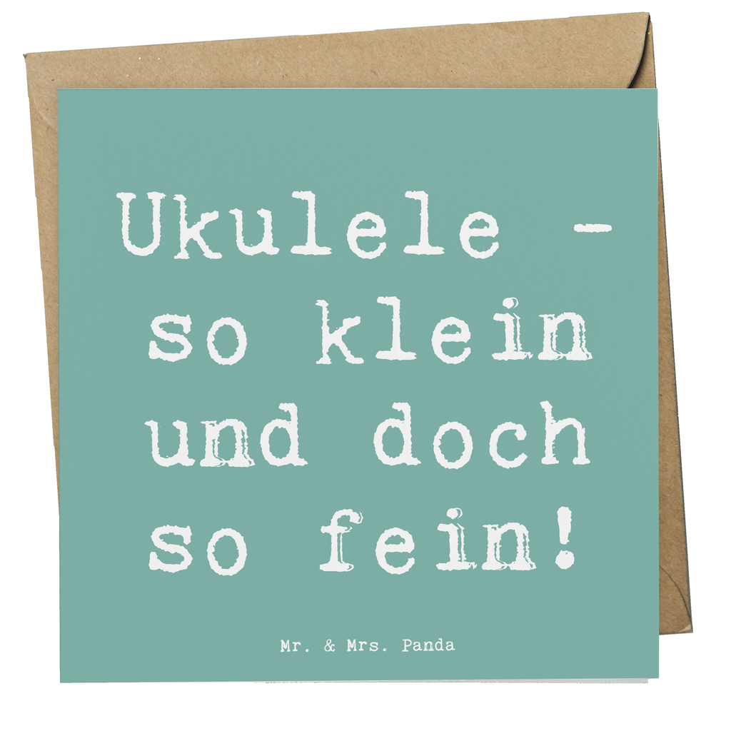 Deluxe Karte Spruch Zauberhafte Ukulele Karte, Grußkarte, Klappkarte, Einladungskarte, Glückwunschkarte, Hochzeitskarte, Geburtstagskarte, Hochwertige Grußkarte, Hochwertige Klappkarte, Instrumente, Geschenke Musiker, Musikliebhaber