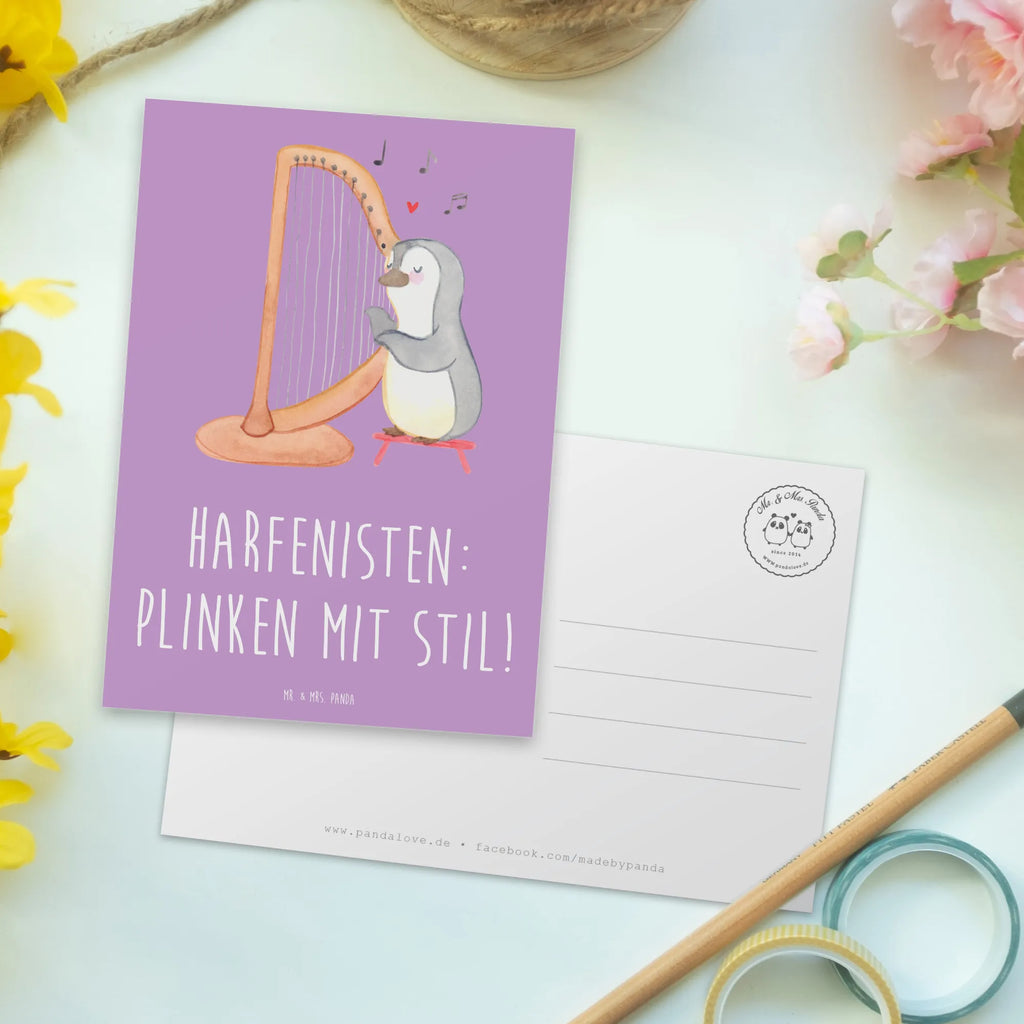 Postkarte Harfe mit Stil Postkarte, Karte, Geschenkkarte, Grußkarte, Einladung, Ansichtskarte, Geburtstagskarte, Einladungskarte, Dankeskarte, Ansichtskarten, Einladung Geburtstag, Einladungskarten Geburtstag, Instrumente, Geschenke Musiker, Musikliebhaber