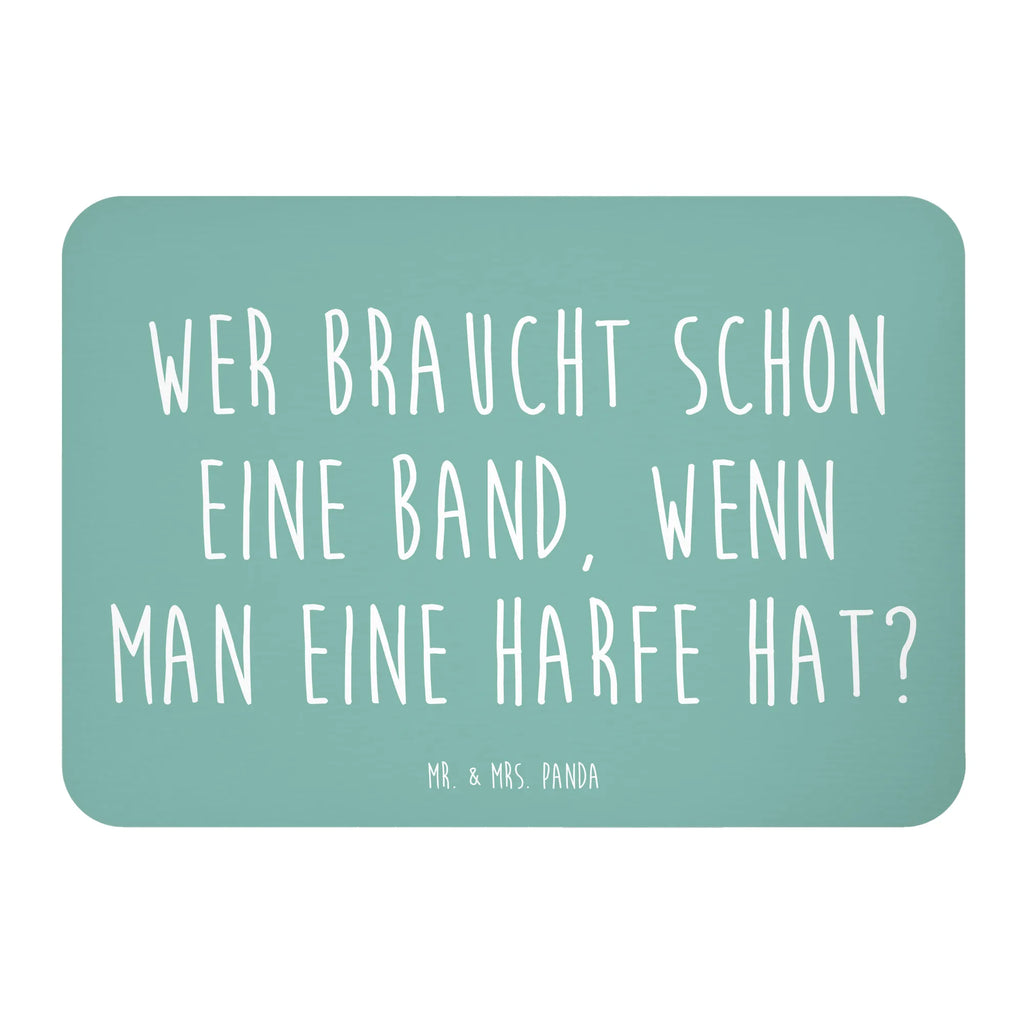 Magnet Wer braucht schon eine Band, wenn man eine Harfe hat? Kühlschrankmagnet, Pinnwandmagnet, Souvenir Magnet, Motivmagnete, Dekomagnet, Whiteboard Magnet, Notiz Magnet, Kühlschrank Dekoration, Instrumente, Geschenke Musiker, Musikliebhaber