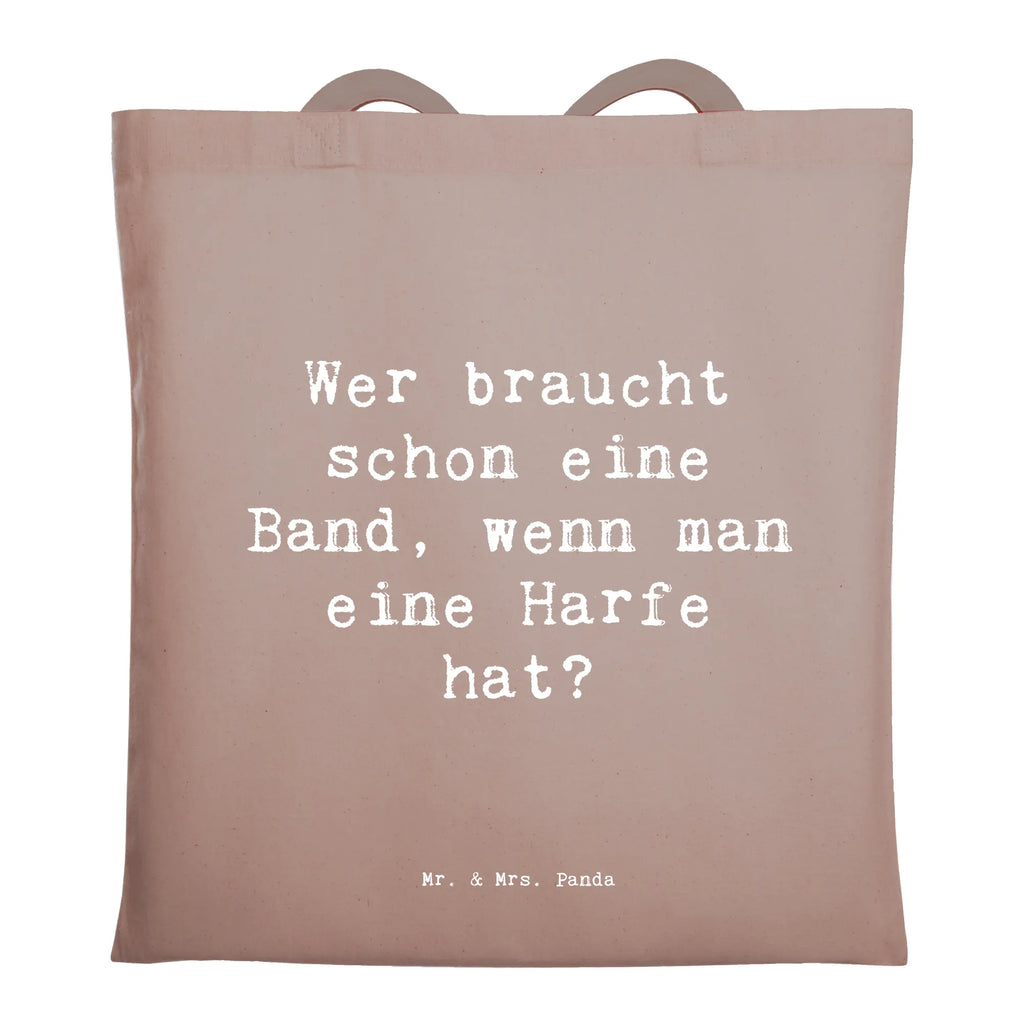 Tragetasche Spruch Wer braucht schon eine Band, wenn man eine Harfe hat? Beuteltasche, Beutel, Einkaufstasche, Jutebeutel, Stoffbeutel, Tasche, Shopper, Umhängetasche, Strandtasche, Schultertasche, Stofftasche, Tragetasche, Badetasche, Jutetasche, Einkaufstüte, Laptoptasche, Instrumente, Geschenke Musiker, Musikliebhaber