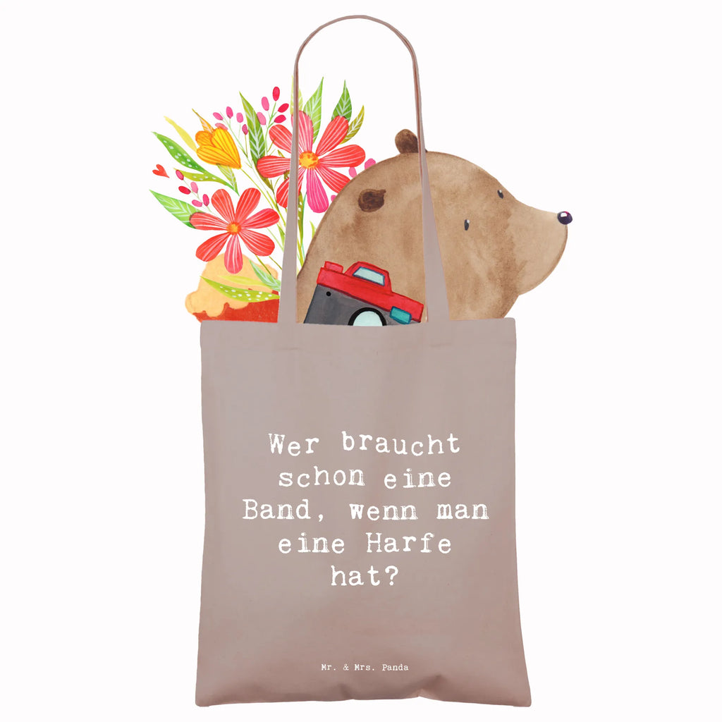 Tragetasche Spruch Wer braucht schon eine Band, wenn man eine Harfe hat? Beuteltasche, Beutel, Einkaufstasche, Jutebeutel, Stoffbeutel, Tasche, Shopper, Umhängetasche, Strandtasche, Schultertasche, Stofftasche, Tragetasche, Badetasche, Jutetasche, Einkaufstüte, Laptoptasche, Instrumente, Geschenke Musiker, Musikliebhaber