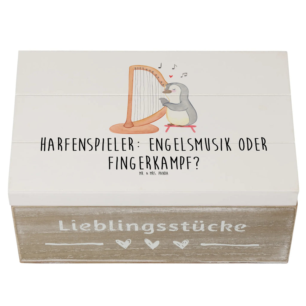 Holzkiste Harfe Melodien Holzkiste, Kiste, Schatzkiste, Truhe, Schatulle, XXL, Erinnerungsbox, Erinnerungskiste, Dekokiste, Aufbewahrungsbox, Geschenkbox, Geschenkdose, Instrumente, Geschenke Musiker, Musikliebhaber