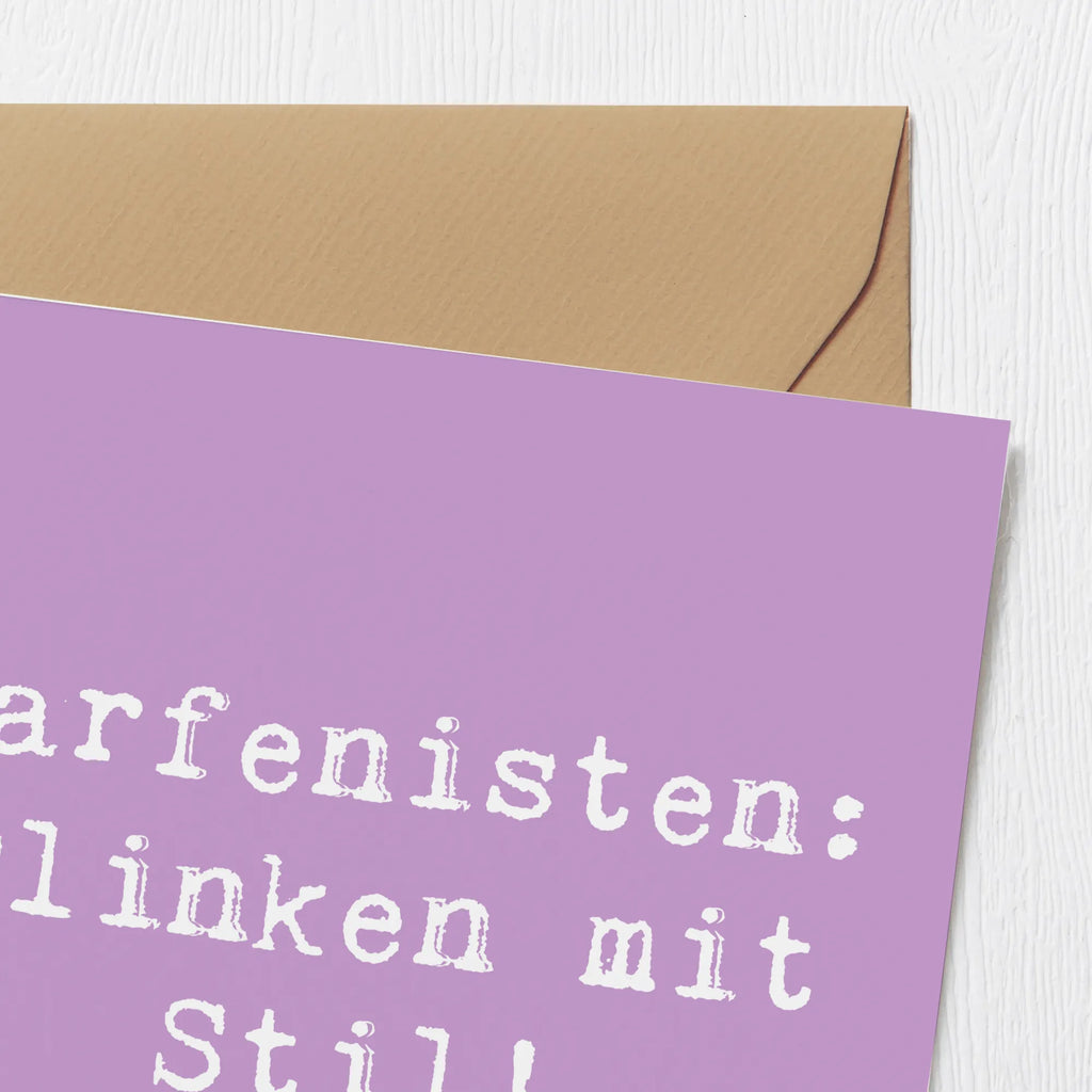 Deluxe Karte Spruch Harfe mit Stil Karte, Grußkarte, Klappkarte, Einladungskarte, Glückwunschkarte, Hochzeitskarte, Geburtstagskarte, Hochwertige Grußkarte, Hochwertige Klappkarte, Instrumente, Geschenke Musiker, Musikliebhaber