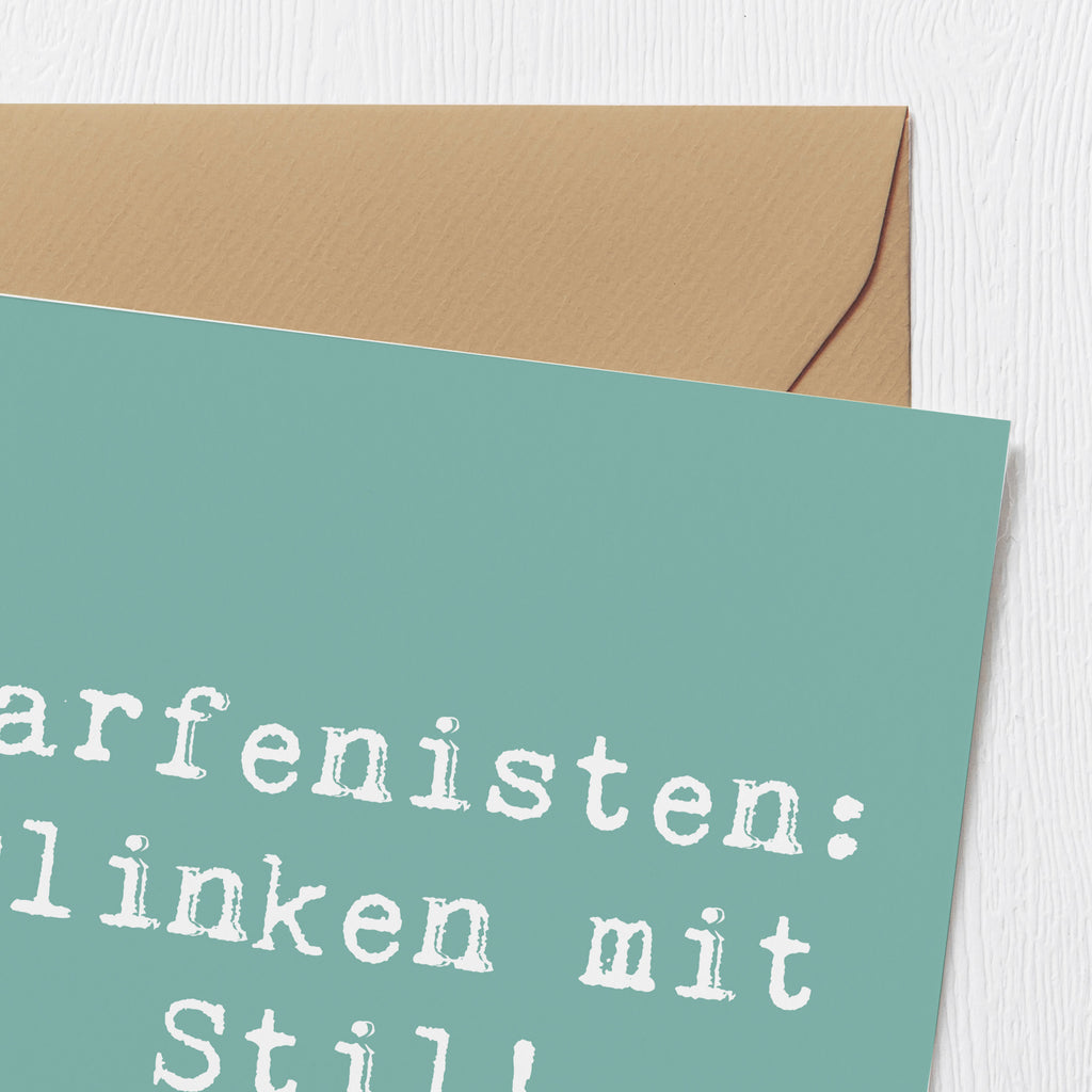 Deluxe Karte Spruch Harfe mit Stil Karte, Grußkarte, Klappkarte, Einladungskarte, Glückwunschkarte, Hochzeitskarte, Geburtstagskarte, Hochwertige Grußkarte, Hochwertige Klappkarte, Instrumente, Geschenke Musiker, Musikliebhaber