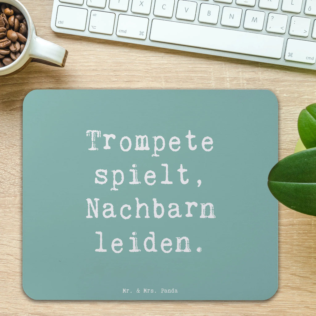 Mauspad Spruch Trompete Freude Mousepad, Computer zubehör, Büroausstattung, PC Zubehör, Arbeitszimmer, Mauspad, Einzigartiges Mauspad, Designer Mauspad, Mausunterlage, Mauspad Büro, Instrumente, Geschenke Musiker, Musikliebhaber