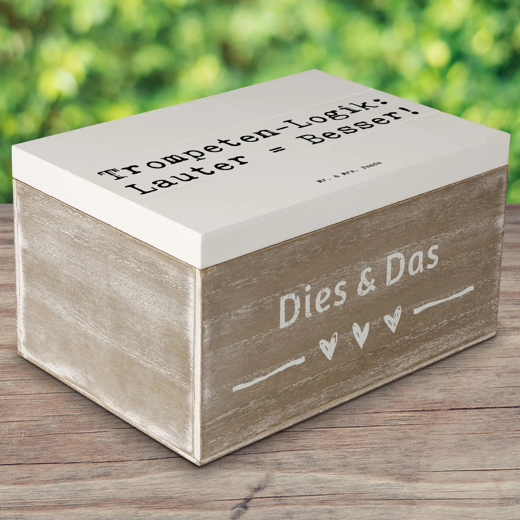 Holzkiste Spruch Trompeten Weisheit Holzkiste, Kiste, Schatzkiste, Truhe, Schatulle, XXL, Erinnerungsbox, Erinnerungskiste, Dekokiste, Aufbewahrungsbox, Geschenkbox, Geschenkdose, Instrumente, Geschenke Musiker, Musikliebhaber