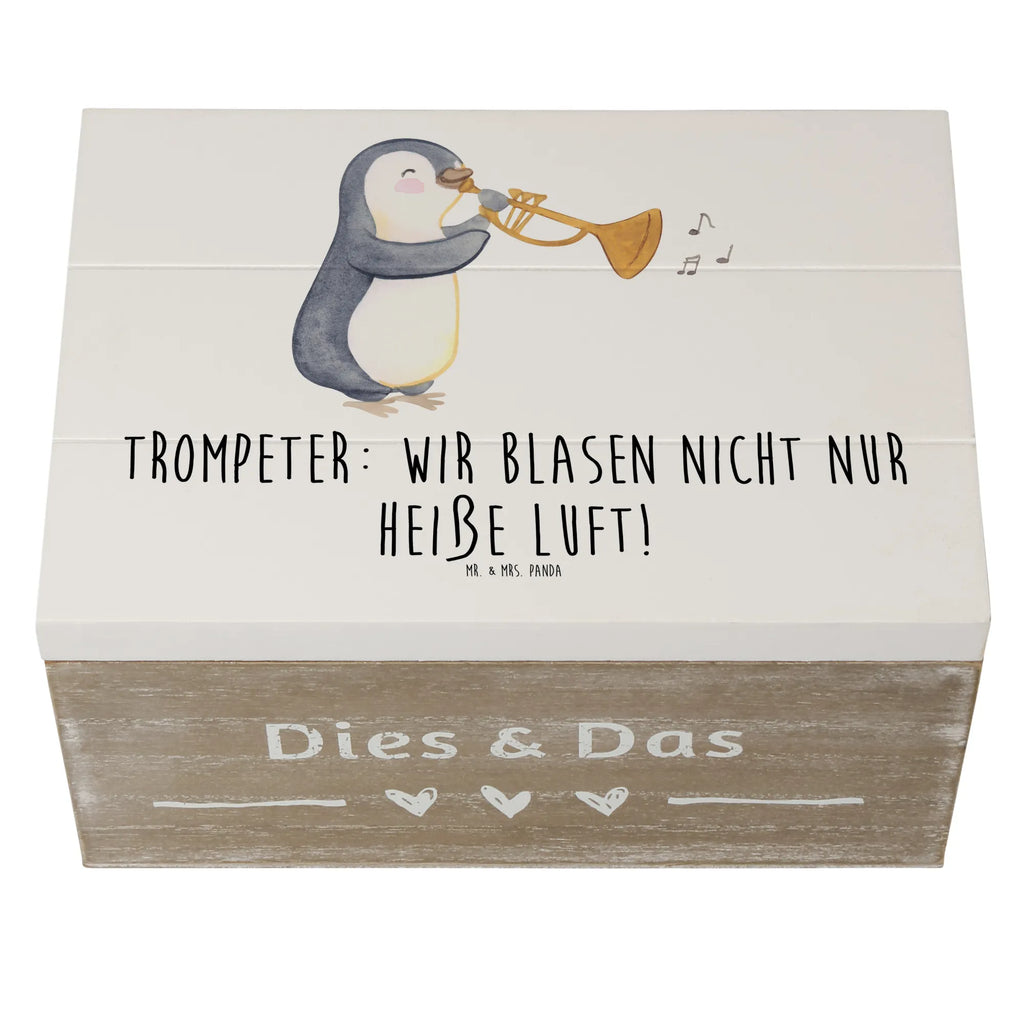 Holzkiste Trompete Kunst Holzkiste, Kiste, Schatzkiste, Truhe, Schatulle, XXL, Erinnerungsbox, Erinnerungskiste, Dekokiste, Aufbewahrungsbox, Geschenkbox, Geschenkdose, Instrumente, Geschenke Musiker, Musikliebhaber