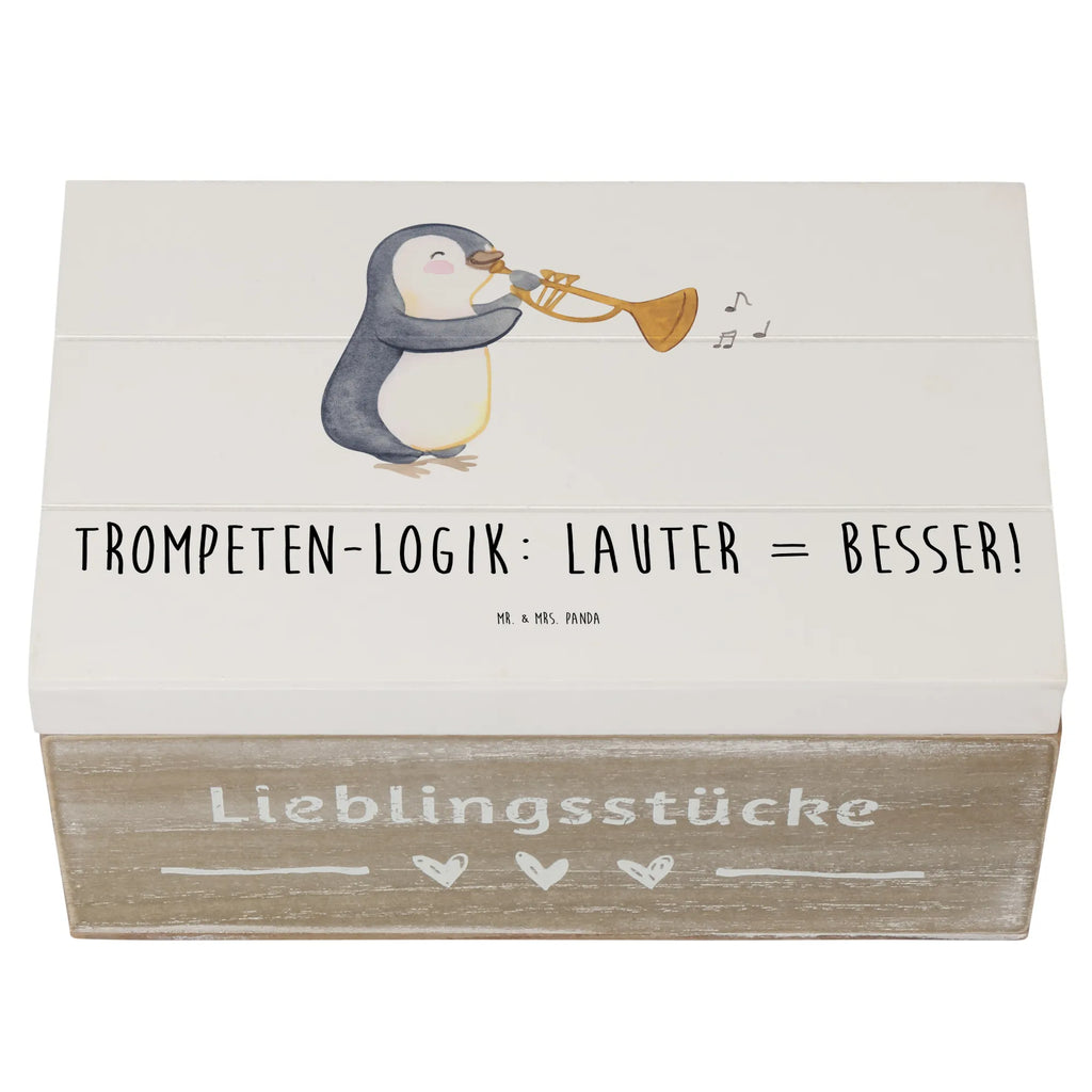 Holzkiste Trompeten Weisheit Holzkiste, Kiste, Schatzkiste, Truhe, Schatulle, XXL, Erinnerungsbox, Erinnerungskiste, Dekokiste, Aufbewahrungsbox, Geschenkbox, Geschenkdose, Instrumente, Geschenke Musiker, Musikliebhaber