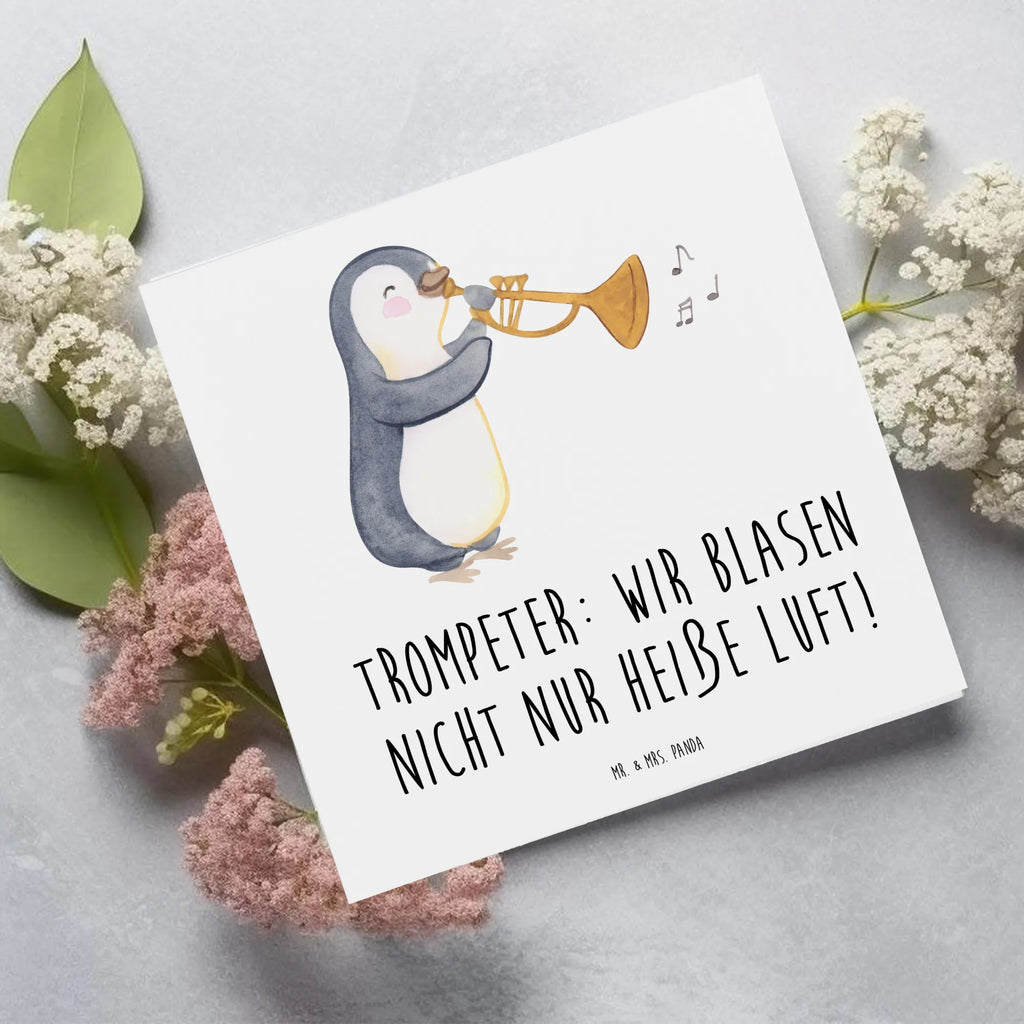 Deluxe Karte Trompete Kunst Karte, Grußkarte, Klappkarte, Einladungskarte, Glückwunschkarte, Hochzeitskarte, Geburtstagskarte, Hochwertige Grußkarte, Hochwertige Klappkarte, Instrumente, Geschenke Musiker, Musikliebhaber