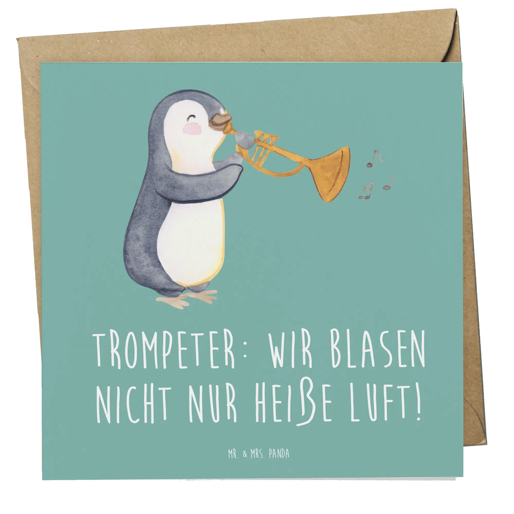 Deluxe Karte Trompete Kunst Karte, Grußkarte, Klappkarte, Einladungskarte, Glückwunschkarte, Hochzeitskarte, Geburtstagskarte, Hochwertige Grußkarte, Hochwertige Klappkarte, Instrumente, Geschenke Musiker, Musikliebhaber