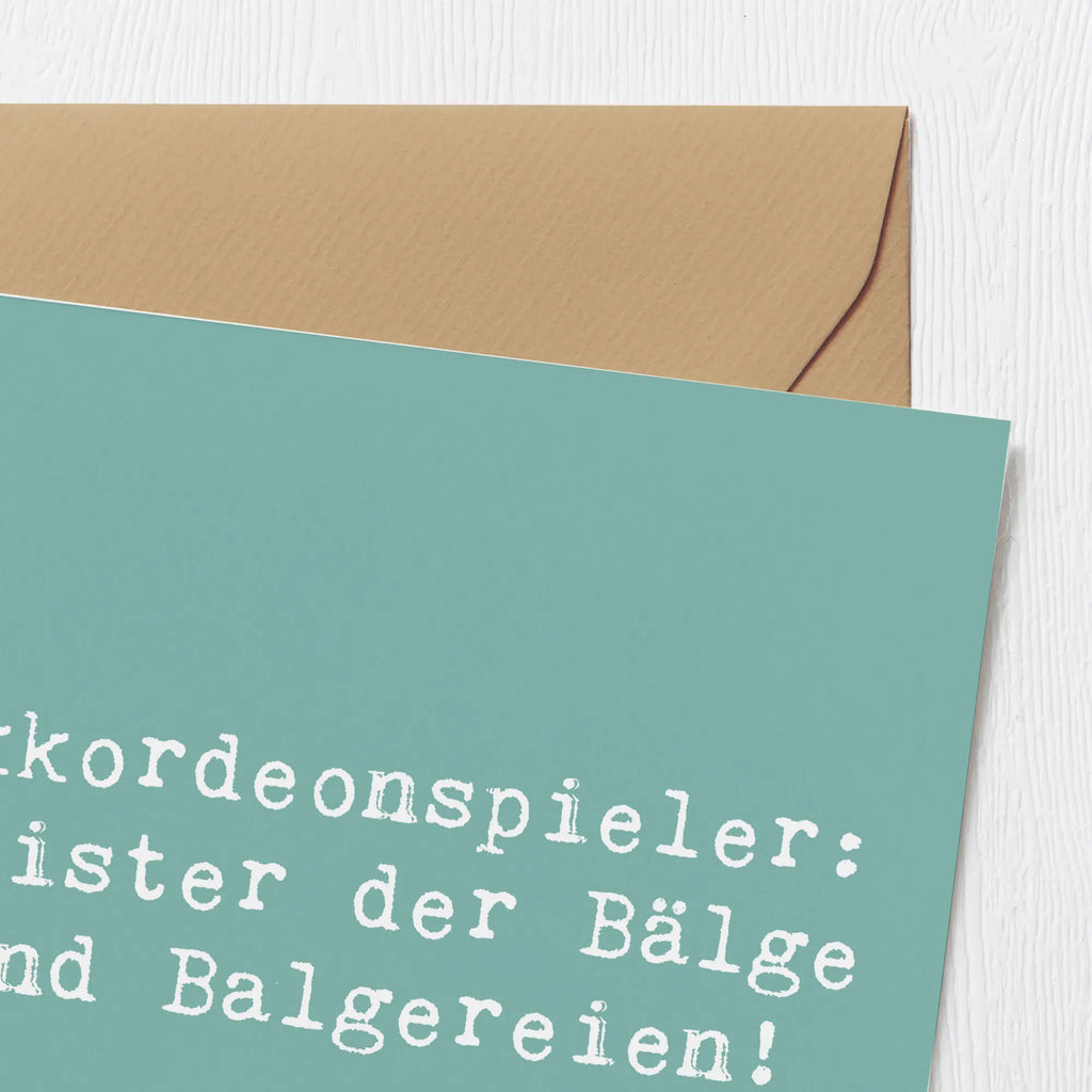 Deluxe Karte Spruch Akkordeonmeister Karte, Grußkarte, Klappkarte, Einladungskarte, Glückwunschkarte, Hochzeitskarte, Geburtstagskarte, Hochwertige Grußkarte, Hochwertige Klappkarte, Instrumente, Geschenke Musiker, Musikliebhaber