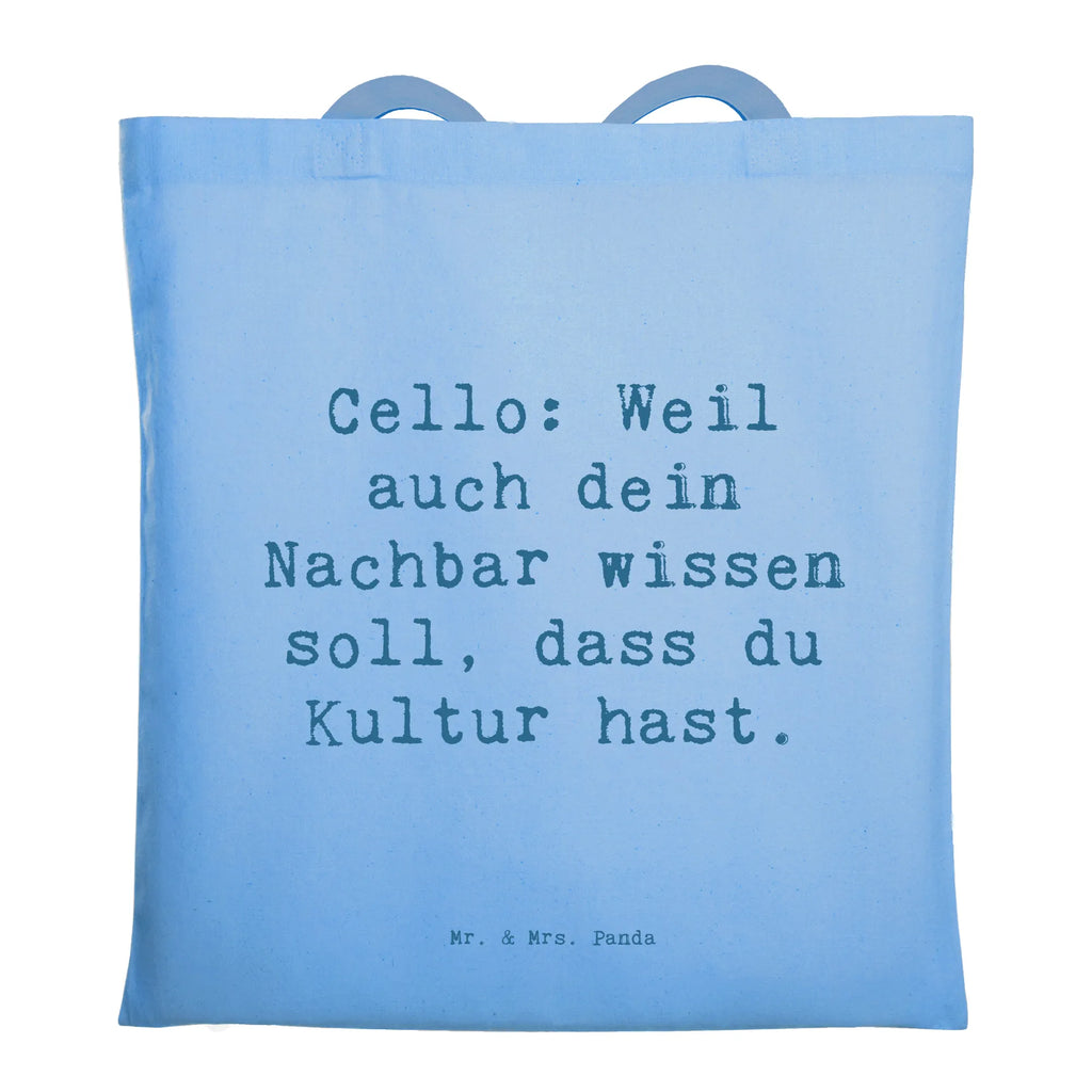 Tragetasche Kultur durch Cello Spruch Beuteltasche, Beutel, Einkaufstasche, Jutebeutel, Stoffbeutel, Tasche, Shopper, Umhängetasche, Strandtasche, Schultertasche, Stofftasche, Tragetasche, Badetasche, Jutetasche, Einkaufstüte, Laptoptasche, Instrumente, Geschenke Musiker, Musikliebhaber