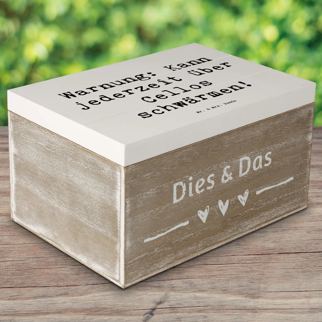 Holzkiste Spruch Cello Schwärmerei Holzkiste, Kiste, Schatzkiste, Truhe, Schatulle, XXL, Erinnerungsbox, Erinnerungskiste, Dekokiste, Aufbewahrungsbox, Geschenkbox, Geschenkdose, Instrumente, Geschenke Musiker, Musikliebhaber