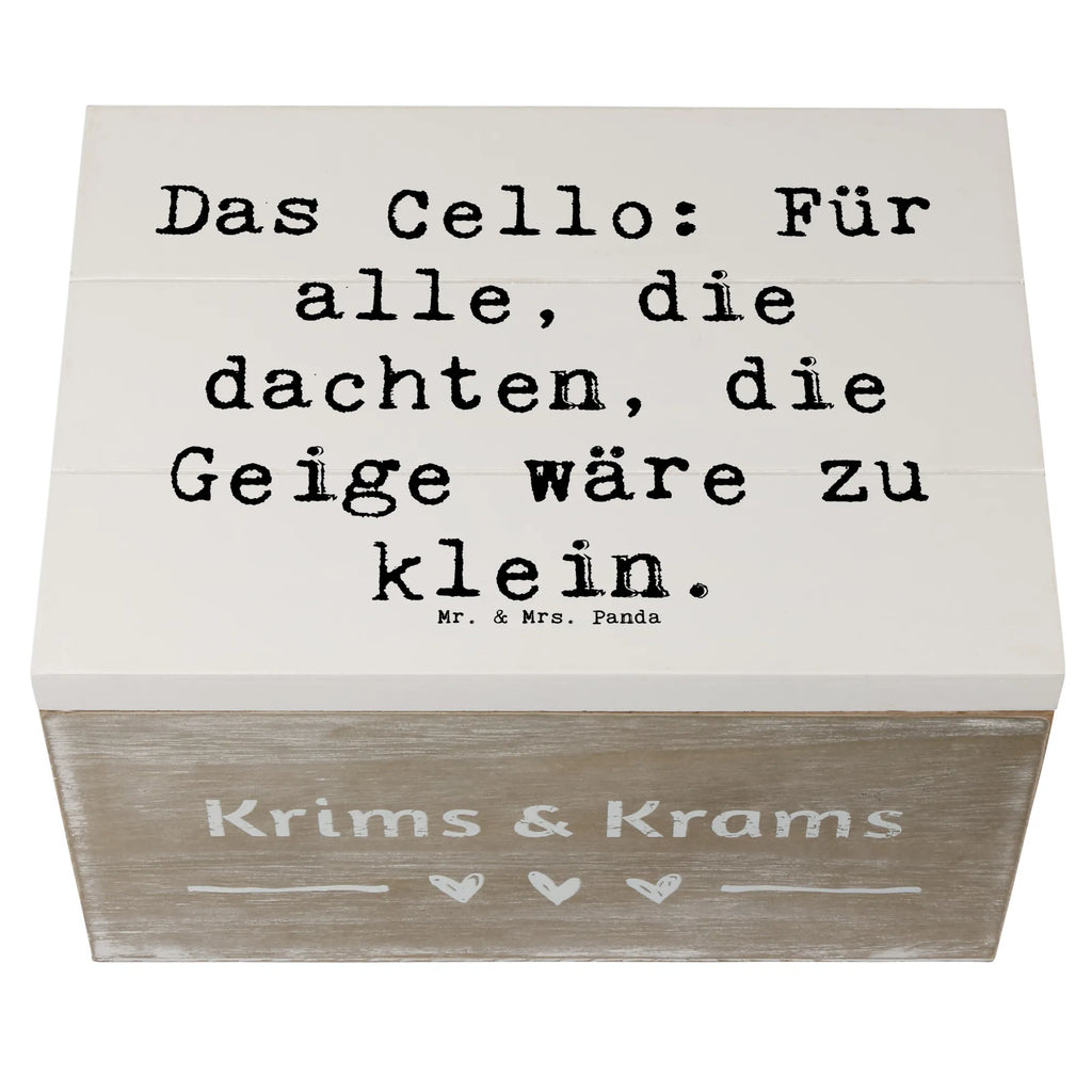 Holzkiste Spruch Cello Magie Holzkiste, Kiste, Schatzkiste, Truhe, Schatulle, XXL, Erinnerungsbox, Erinnerungskiste, Dekokiste, Aufbewahrungsbox, Geschenkbox, Geschenkdose, Instrumente, Geschenke Musiker, Musikliebhaber