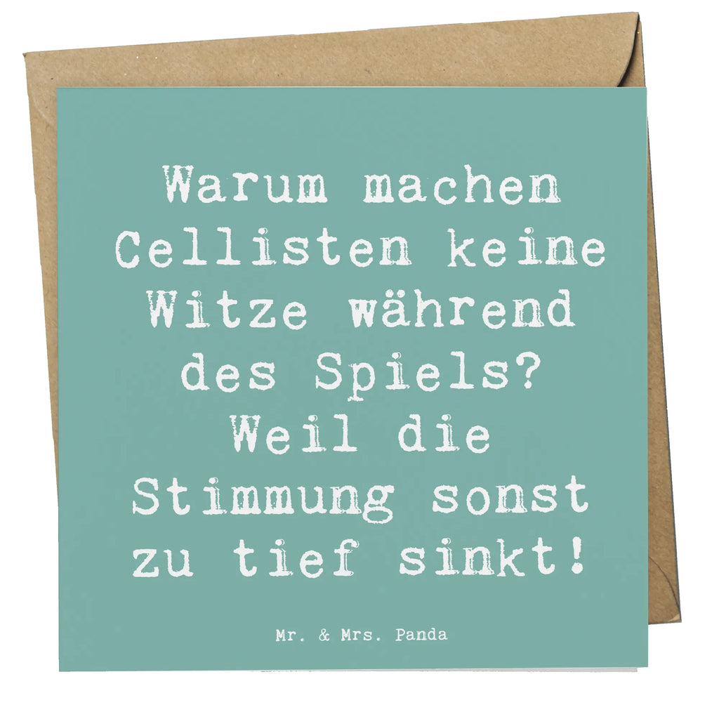 Deluxe Karte Spruch Cello Witz Verdorben Karte, Grußkarte, Klappkarte, Einladungskarte, Glückwunschkarte, Hochzeitskarte, Geburtstagskarte, Hochwertige Grußkarte, Hochwertige Klappkarte, Instrumente, Geschenke Musiker, Musikliebhaber