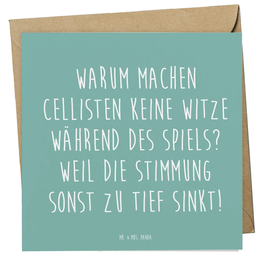 Deluxe Karte Cello Witz Verdorben Karte, Grußkarte, Klappkarte, Einladungskarte, Glückwunschkarte, Hochzeitskarte, Geburtstagskarte, Hochwertige Grußkarte, Hochwertige Klappkarte, Instrumente, Geschenke Musiker, Musikliebhaber