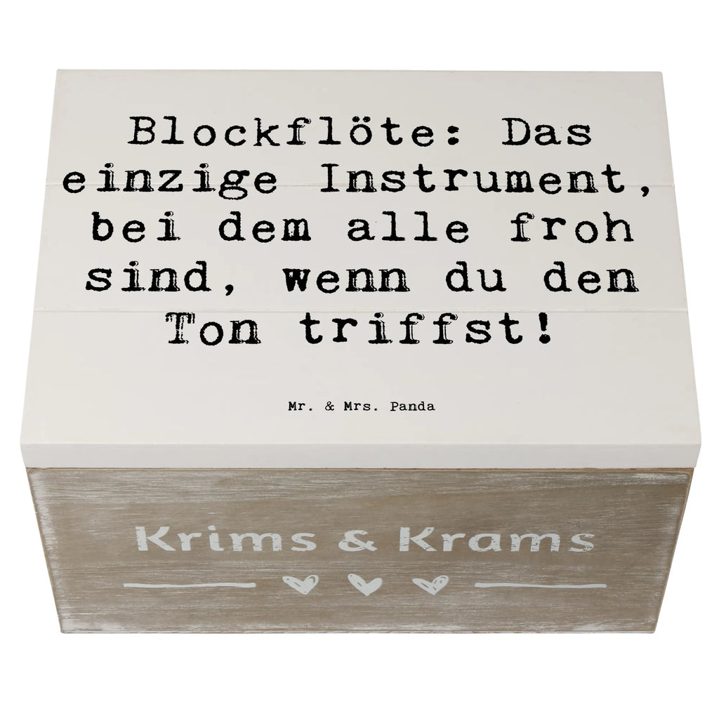 Holzkiste Spruch Blockflöte Freude Holzkiste, Kiste, Schatzkiste, Truhe, Schatulle, XXL, Erinnerungsbox, Erinnerungskiste, Dekokiste, Aufbewahrungsbox, Geschenkbox, Geschenkdose, Instrumente, Geschenke Musiker, Musikliebhaber